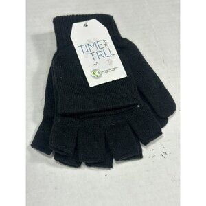 time and tru 1 pair womens fingerless gloves mittens knit OSFM
